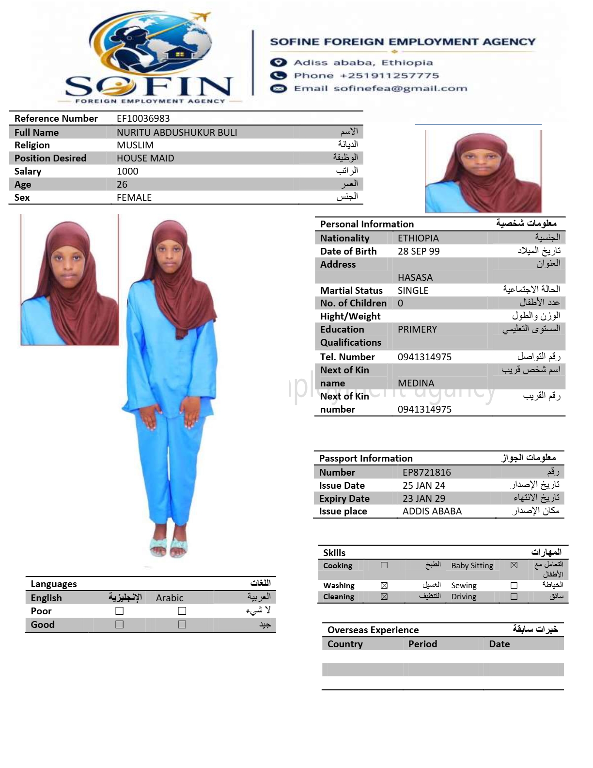 NURITU ABDUSHUKUR BULI